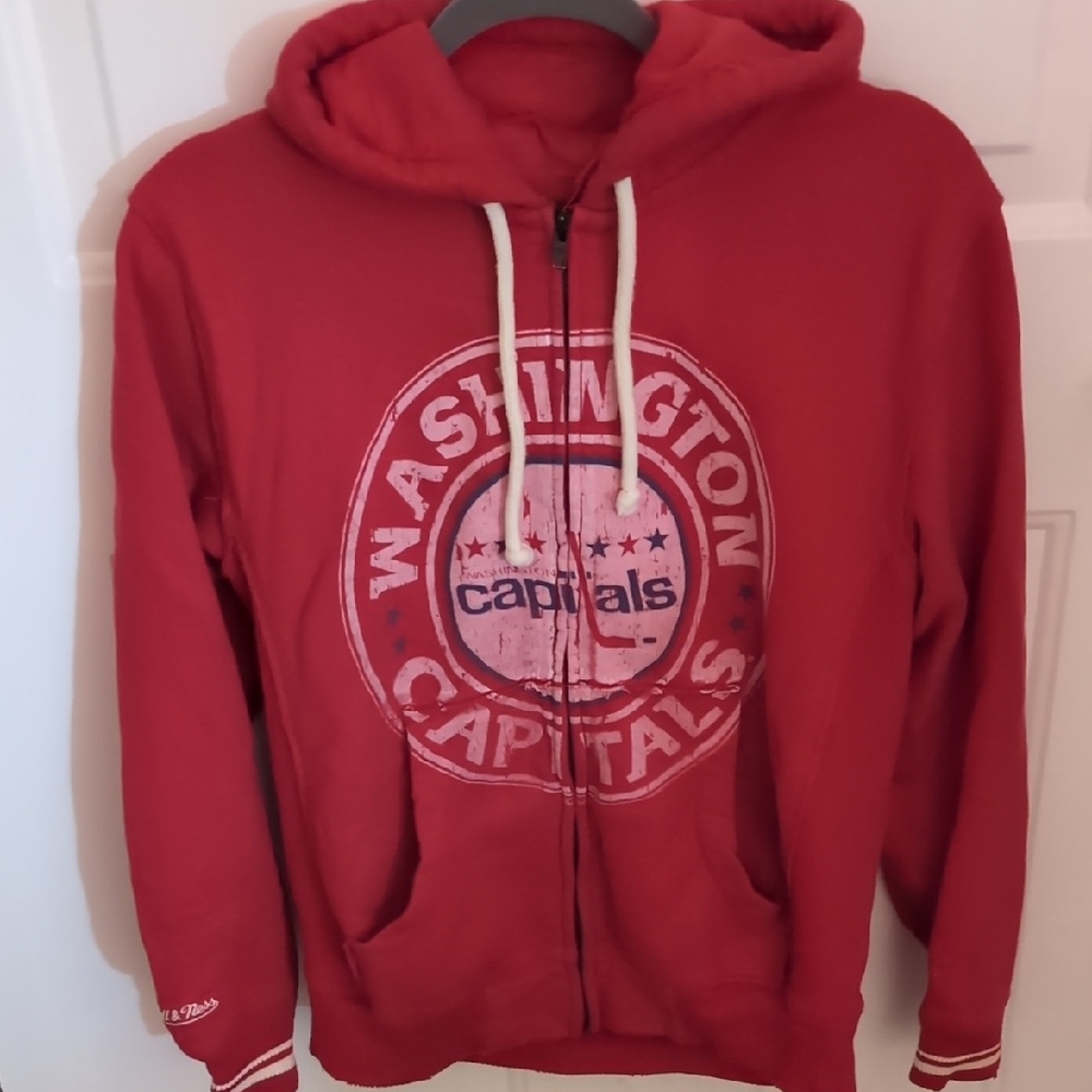 Washington Capitals Mitchell & Ness Full-Zip Hoodie